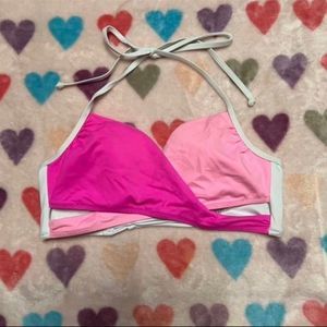 Victoria's Secret PINK Strappy Colorblock Bikini Halter Swim Top VS
